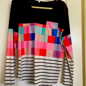 Funky Mixed Pattern Top